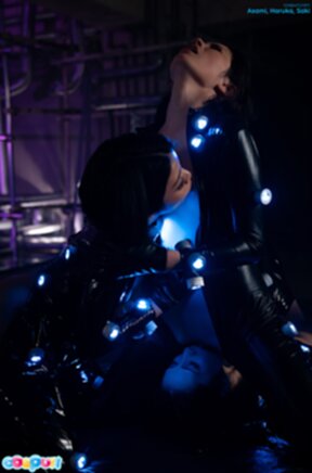 Asami Kondo and Haruka Suzuno playing with dildo with Saki Kawanami